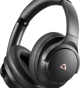 1Mii Y8 Noise Cancelling Headphones, Wireless LDAC Hi-Res Audio, 75H Battery Life, Comfortable, Over Ear Headphones Bluetooth 5.3 for Plane/Travel/Office - Black