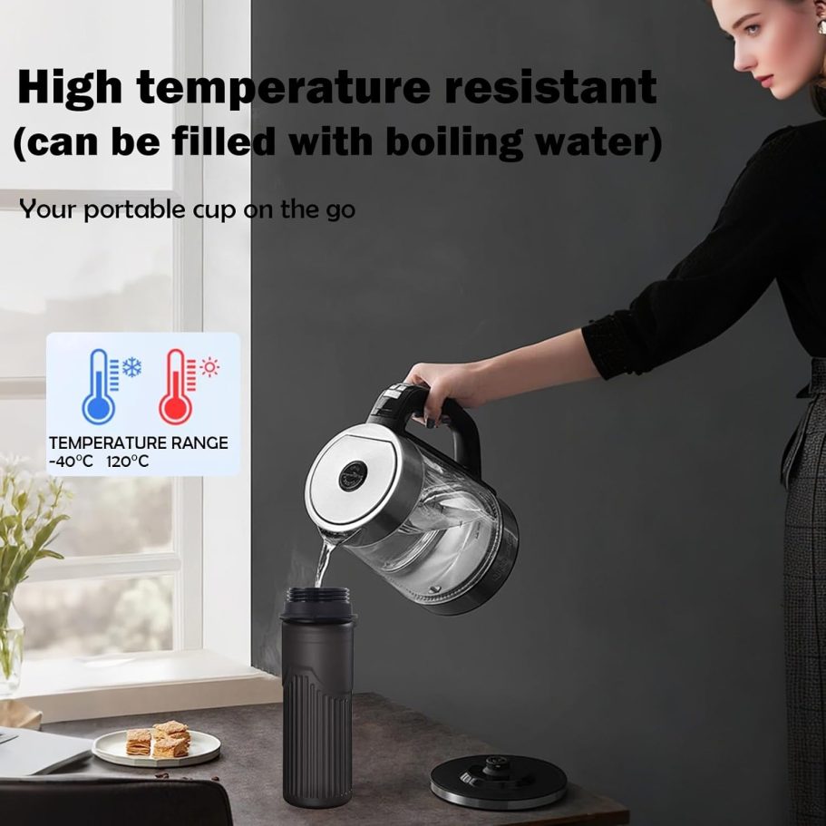 Collapsible Water Bottle, Sport Water Bottle 24oz, Reuseable BPA Free Silicone Foldable Water Bottles Leak-proof Portable Water Bottle for Travel, Gym, Hiking, Office, Camping (Black) - Image 4
